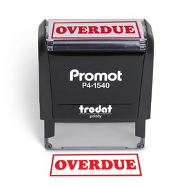 Promot Overdue - Self Inking Rubber Stamp - Ink Stamps
