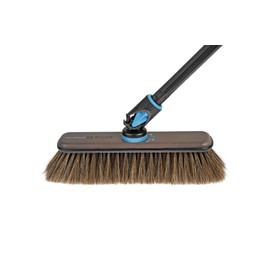 Swiss UX Move Broom Smokey Full Horse Hair with 5 Piece Aluminum Handle, by Nessentials