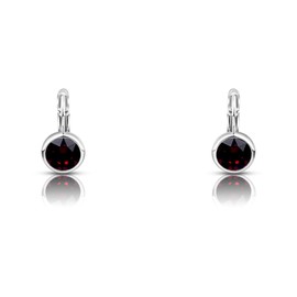 Minimalist Crystal Drop Earrings for Women – Sparkly Bezel-Set Austria Crystals, Elegant Lightweight Jewelry, Gift for Her, Made in Korea, Medium, Crystal, Rhinestone