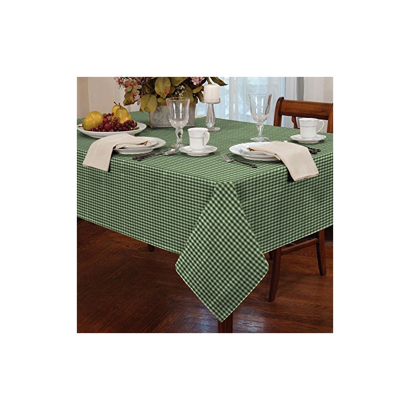 Classic Home Store Alan Symonds Tablecloths Gingham Tablecloth Green 54