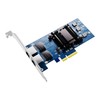 BZIZU Dual Port Gigabit Ethernet PCIe x4 Network Card -