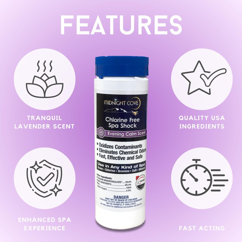 Chlorine Free Spa Shock Scented/Evening Calm - 2lb