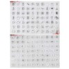 Kwan Crafts 2 Sheets Different Style Daily Life Pattern Clear Stamps for Card Making Decoration and DIY Scrapbooking