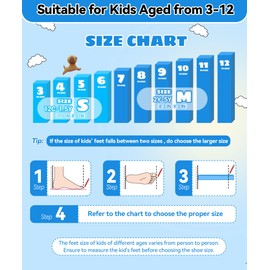 Roller Skates for Boys 4 Sizes Adjustable, Sportneer Light Up Kids Roller Skates for Age 6-12 Roller Skates with Protective Gears Illuminating Wheels Gift for Kids Beginner (Blue, Small (12C-1.5Y))