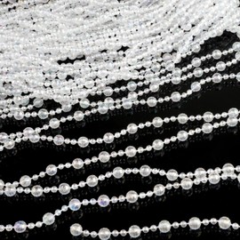 Christmas Tree Decoration Beads, 14 m Christmas Tree Decoration Chain, Pearl Garland for the Christmas Tree, Christmas Decoration Christmas Tree Decoration - Coloured Transparent Shine