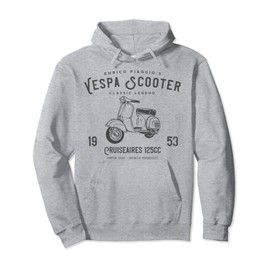Vintage Piaggio Scooter 1953 125cc, Original Design Pullover Hoodie