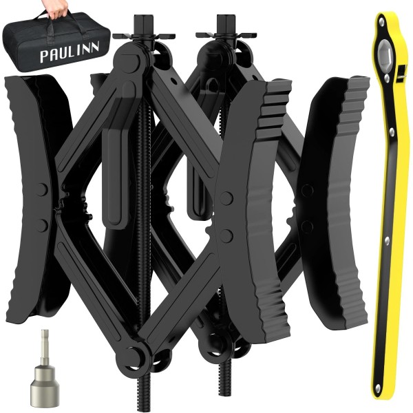 PAULINN Camper RV Wheel Chock Stabilizer 2 Sets for Travel