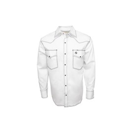 Western Welder Outfitting - Welding Shirt Western Style | Light Weight Tripled-Stitched Welding Shirts, Relaxed Fit (M, White)