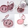 2 PCS Eyelash Storage Case with Mirror – 2-Layer Circle