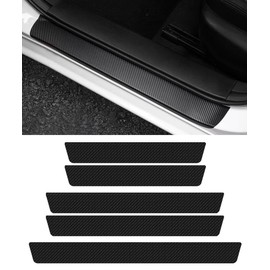 Flaconi 5PCS Car Door Edge Protector,Car Door Sill Protector,Car Sill Protectors Strips,Car Door Sill Protector Strips,Sill Protectors,Anti-Scratch Car Door Edge Guards Stickers,Fits for Most Vehicles