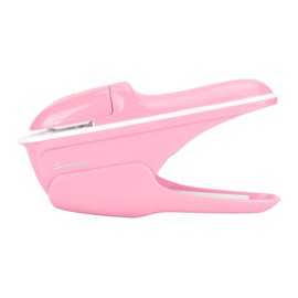 Sunicon Stapleless Stapler, Paper Clinch ABS No Staple Stapling Machine No Holes with Labor Saving Structure Book Paper Staple Free Stapler Binding Hand Tool for Home School Office(Pink)