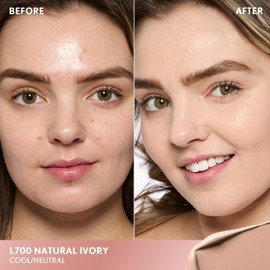 COVERGIRL TruBlend Undercover Concealer, Buildable, Full Coverage, 24-Hour Wear, Matte Finish - L700 Natural Ivory (Packaging May Vary)