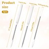 LIQWEI 3 Pcs Makeup Spatula Foundation Spatula, Stainless Steel Facial