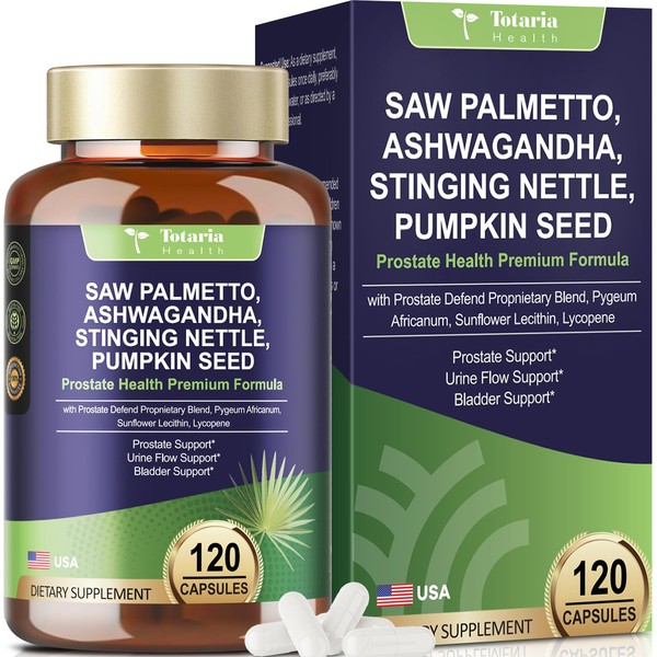 Totaria Organic Saw Palmetto - Prostate Health Supplements for Men