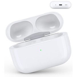 Wireless Charging Case Compatible with AirPods Pro 2nd & 1st, Charger Case Replacement for AirPods Pro 2nd & 1st with Bluetooth Pairing Sync Button, Earbuds Not Included (USB-C Port)