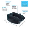 ObusForme Microbead Travel Neck Pillow|Adjustable|for Neck, Head and Shoulder Support