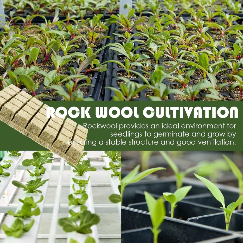 LURNODY Pack of 28 Rockwool Cube Cultivation Cubes Suitable for