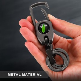 AUTODYNEER Car Keychain for Model 3 Y S X (2 Pack), Easy to Install Keyring Key Card Holder, Model Y 3 X S Accessories 2024 2023 2022 2021 2020