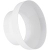 Vent Systems 4" to 5" White Duct Connector Fitting –