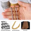 16.5 Feet 18K Gold PVD Plated Stainless Steel Rope Chain,