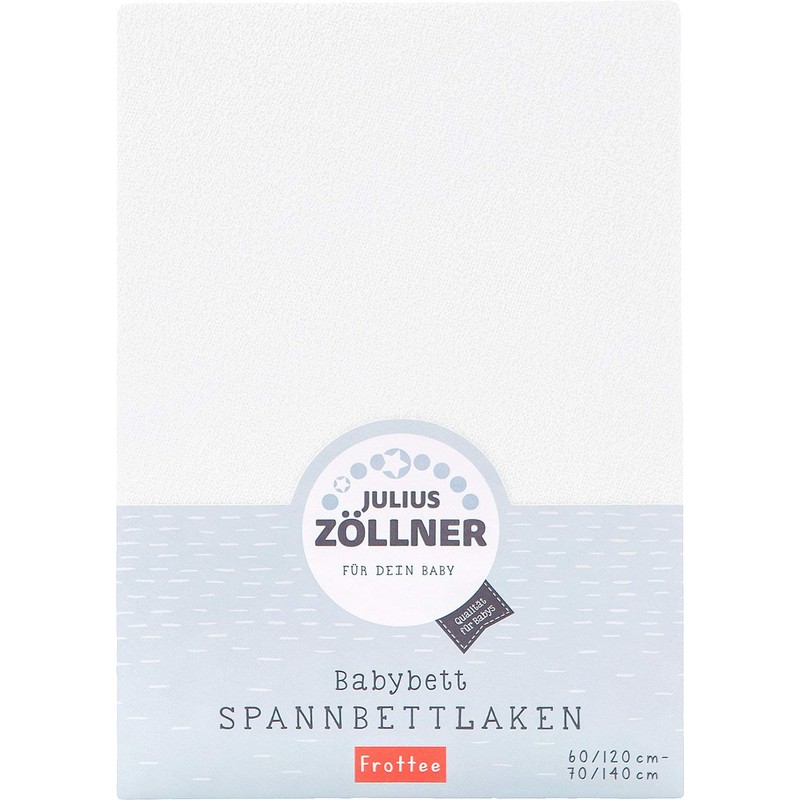 Julius Zöllner Terry Cloth Fitted Sheet for Cradles and Bassinets