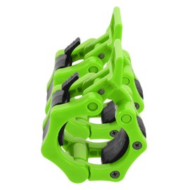 Hohopeti 1 Pair Barbell Clip Barbell Spring Clamps Weight Lifting Clips Home Bar Accessories Gym Accessories Bar Bell Clamps Gym for Weight Lifting Iron Light Green