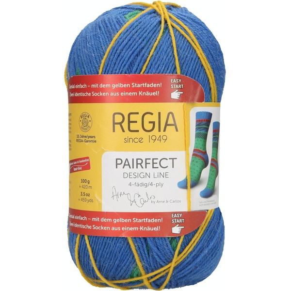Regia 4-ply Design Line by Arne & Carlos, Hand Knitting Yarn, Sock Yarn – 100 g Ball, 16 x 9 x 7.5 cm
