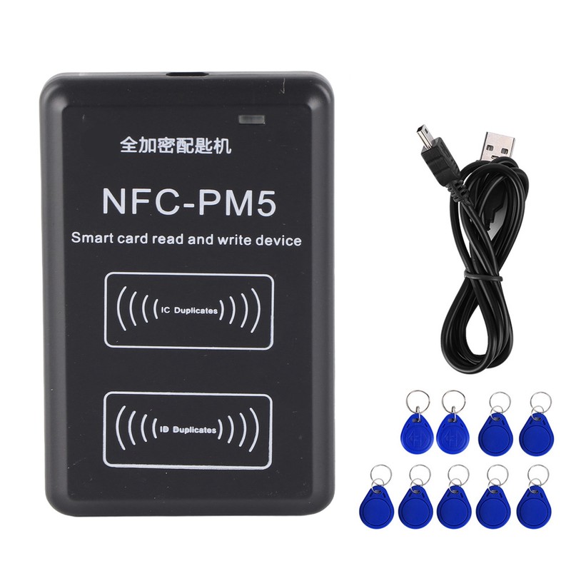 NFC Card Duplicator Encrypted Decoding 125KHZ 13.56MHZ ID IC Card