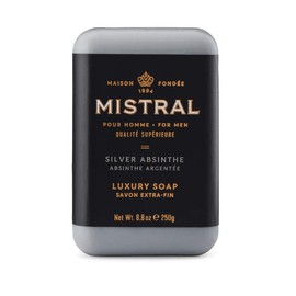 Mistral Men's Silver Absinthe Bar Soap, Silver Absinthe