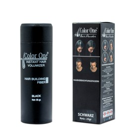 Color One Root Powder Works Instantly and Strengthens Your Hair Fibres. Color One Scattered Hair for Hair Thickening & Full Hair in Seconds (Black)