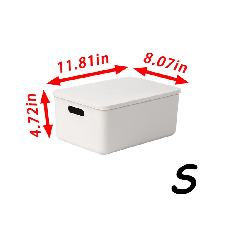 Gaoaodeyu 6 pack large plastic Laundry Basket/Hamper with lids and