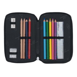 Beckmann Ninja Elements 3 Compartment Pencil Case, Ninja Elements, Pencil case