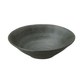Noodle Pot, Ripple 7.0 Noodle Pot, Black and Western, Japanese Tableware, Mino Ware Commercial Tableware