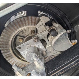 EZ Loader Boat Trailer Brake Caliper with Pads and Bracket for 10" Rotor (5 Lug Hub) 250-034105