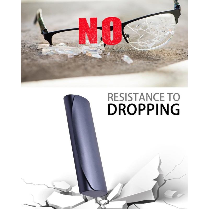 Philley Aluminum Ultra-Light Eyeglasses Case Hard Shell Nearsighted Glasses Case