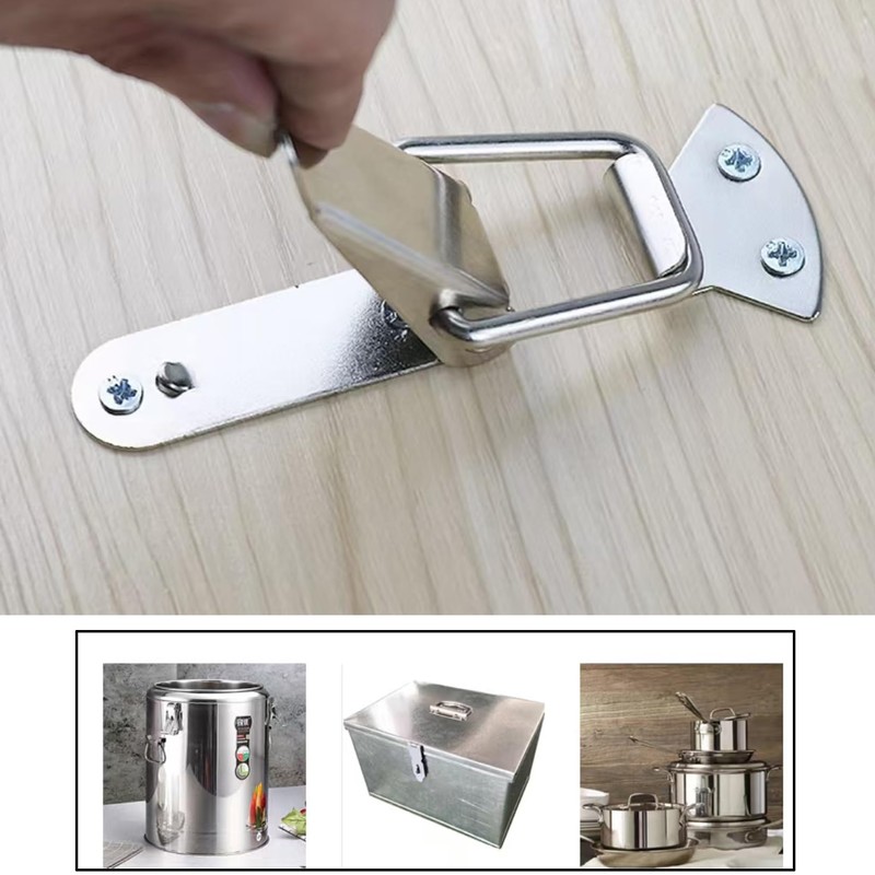 20PCS Stainless Steel Locking Buckle Latches, Toolbox Box Buckle Hasp