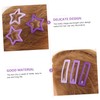 TOVINANNA 15pcs Star Hair Clips Collection Metal Snap Clips for