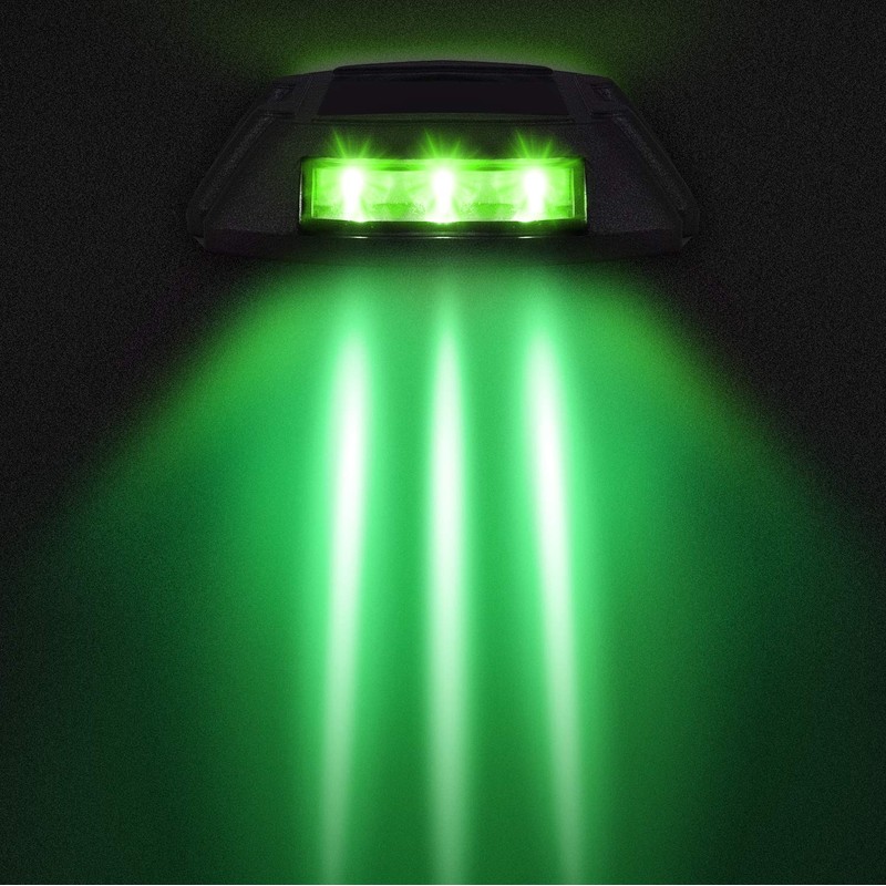 JIGUOOR Solar Deck Lights LED Driveway Lights Solar Powered Dock