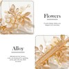 Asooll Flower Hair Clip Gold Leaf Wedding Hair Accessories Pearl