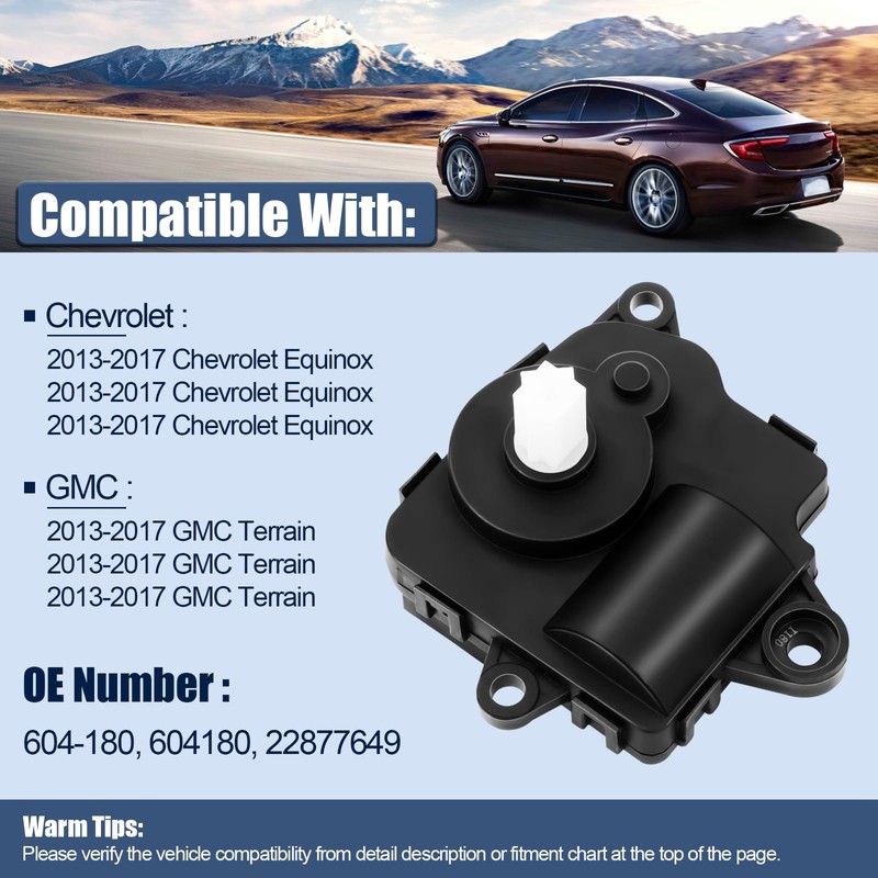 LCWRGS HVAC Blend Door Actuator Compatible with Chevy Equinox 2013-2017,