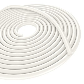 Backer Rod, Caulk Saver EPDM Rubber Backer Rod for Joints Concrete Filling and Gaps, Driveway and Wall Cracks (White, 1/2" Diameter x 16.4' Length)