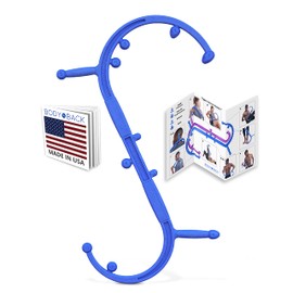 Body Back Buddy Elite - Improved Design- Versatile Handheld Massage Stick for Full Body Muscle Pain Relief - Professional Grade Trigger Point Massage Cane (Blue Elite 2.1)