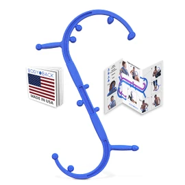 Body Back Buddy Elite - Improved Design- Versatile Handheld Massage Stick for Full Body Muscle Pain Relief - Professional Grade Trigger Point Massage Cane (Blue Elite 2.1)