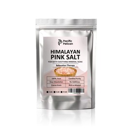 Pacific Pelican Himalayan Pink Salt, Coarse Grain, for Bath - Soothing Mineral Soak (10lb)