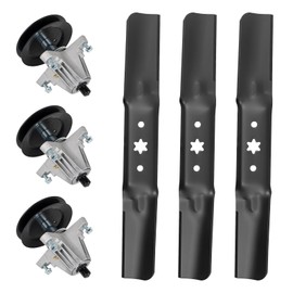 Belleone 54 inch Lawn Mower Deck Kit for MT D Cub Cad et RZT S54 LX54 T310 GT54 Includes 3 Spindle Assembly 618-06978, 3 Mower Blade 942-05056