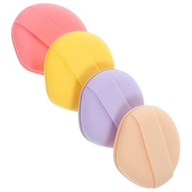 IWOWHERO 4pcs Reusable Makeup Applicator Sponges Dual-sided Powder for Face Makeup Soft Foundation Blending Tools for Wet Dry Use Comfortable Easy to Clean