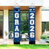 Graduation Decorations Blue White 2026/Blue Graduation Party Decorations/Congrats Grad Porch