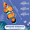 THQZLH Vibrant Yellow Fish Windsock for Outdoor Hanging, Spring and