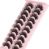 False Eyelashes Dramatic Faux Mink Lashes Wispy Fluffy 19MM Curly