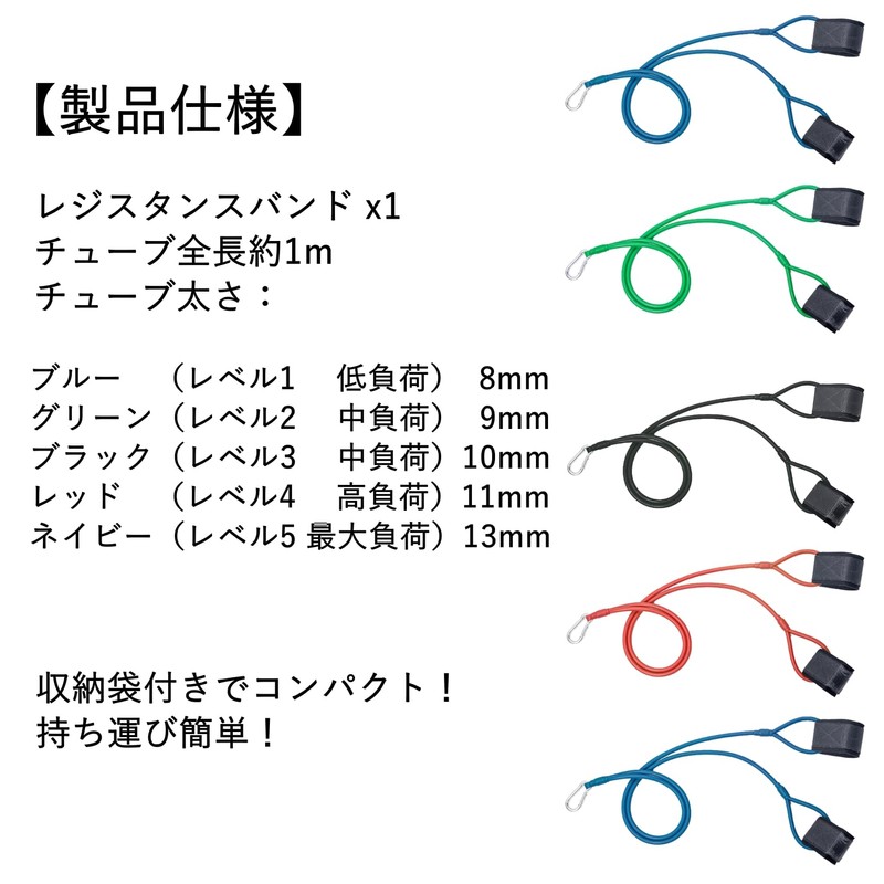 COZENTA Resistance Bands Training Tube Exercise Baseball Softball Core (Medium